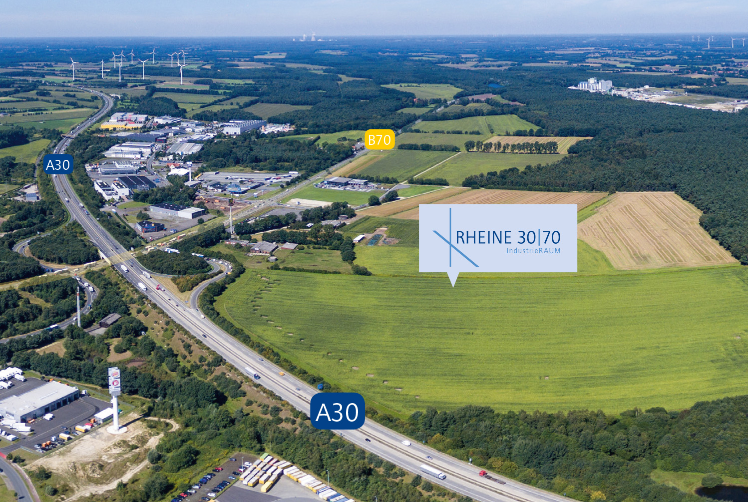 Luftbild Industriegebiet Rheine 30|70