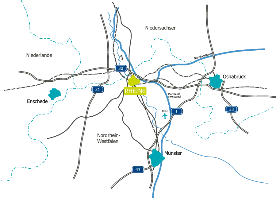 Rheine in der Region