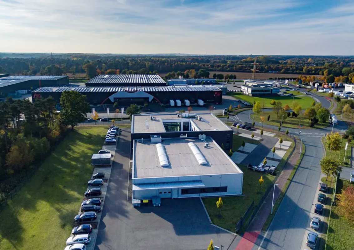 Luftbild Industriegebiet GVZ Rheine